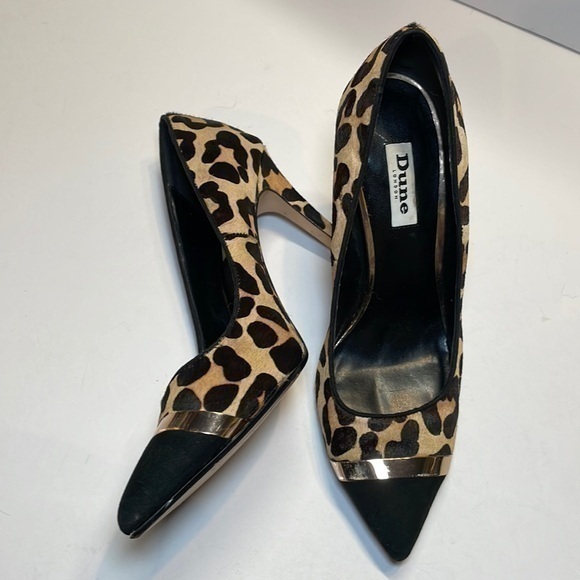 Dune London woman’s cheetah print heels. Size EUR 40 US 9.5 - Picture 1 of 12